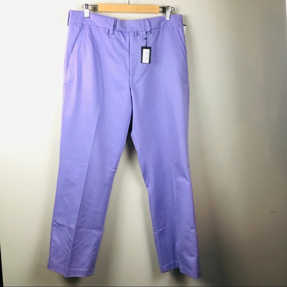 Charles Tyrwhitt Other - Charles Tyrwhitt Men's Lilac Flat Front Chino 36